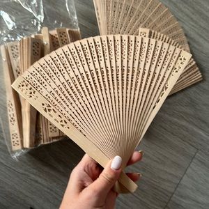 Set of 15 Wood Fans